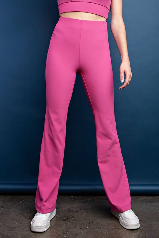 Sunday Morning - Vente Legging tendance – femme - P566237 Legging à côtes en nylon à jambes larges2