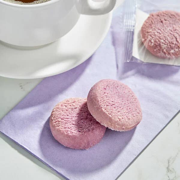 Individually Wrapped Vegan Ube Amaretti Cookie for wholesale by Roast & Malt Co.