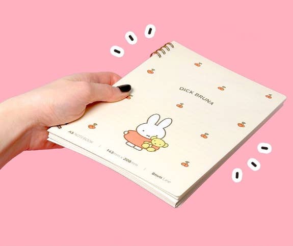 K-Wonderland – wholesale Notebook – Miffy Twin-Ring A5 Notebook 60 pages7