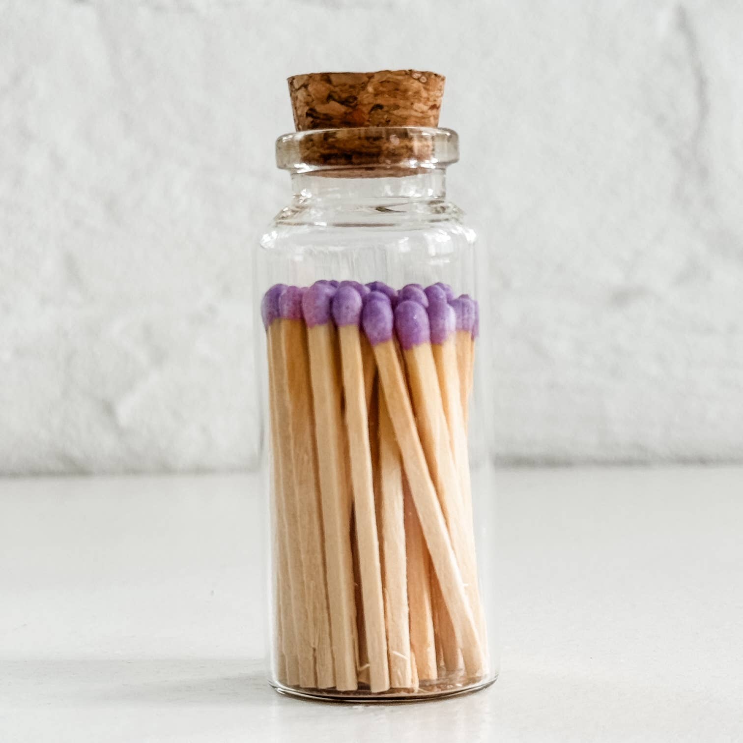 Moonlight Makers – wholesale Matches – Fancy Safety Matches Glass Vial - 8 Colors - 40 matches MV405