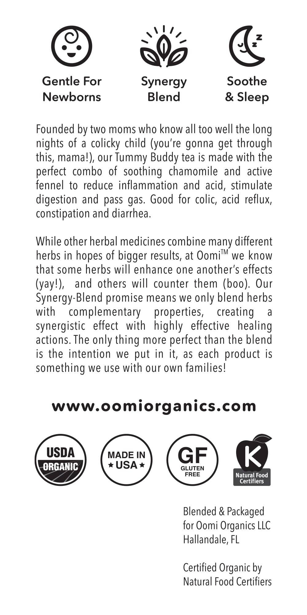 Oomi Organics - Vente Thé d'allaitement - Tisane bébé contre les gaz et coliques6