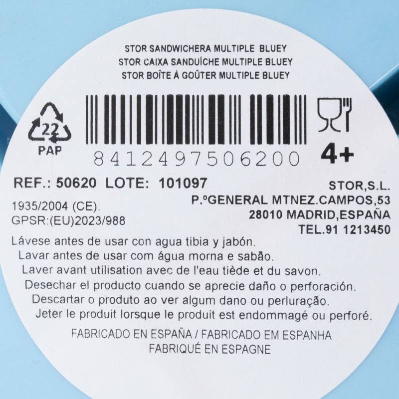 Stor - Wholesale Lunch Bag/Box - Kids - Stor Multiple Sandwich Maker Bluey3