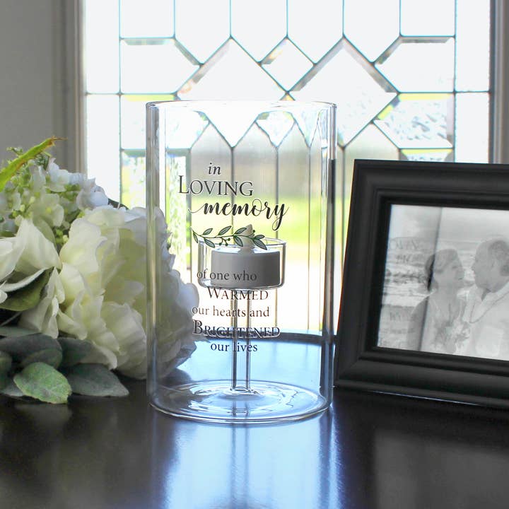 Lillian Rose – wholesale Candle holder – Glass Memorial Tea light Holder - In Loving Memory