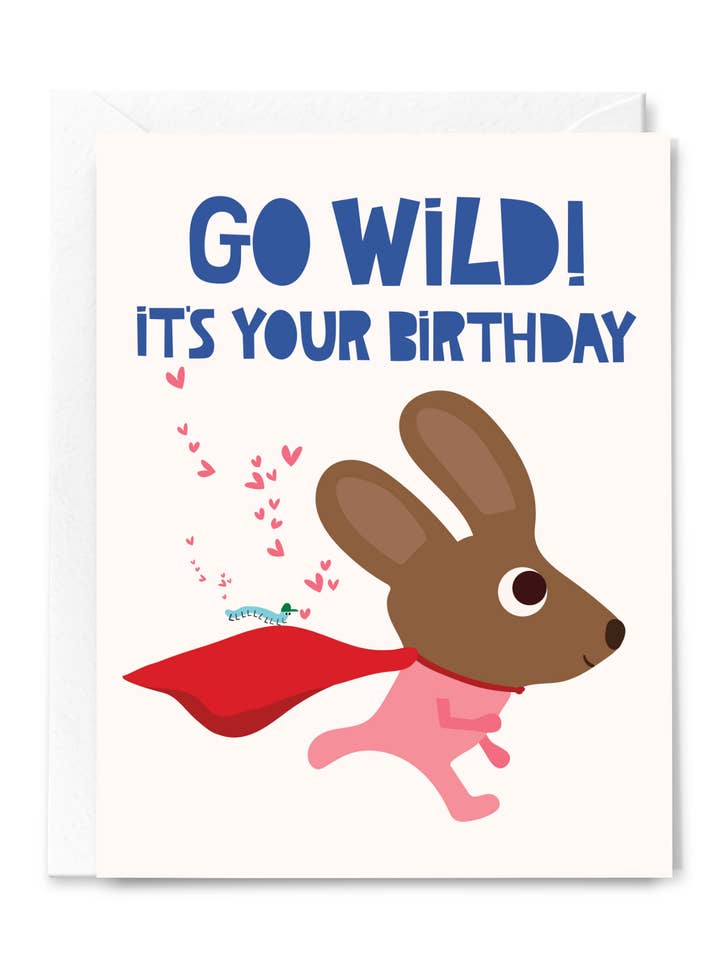 Joyeux anniversaire Go Wild ! Carte de vœux pour enfants pour la vente par Happy Just Happy