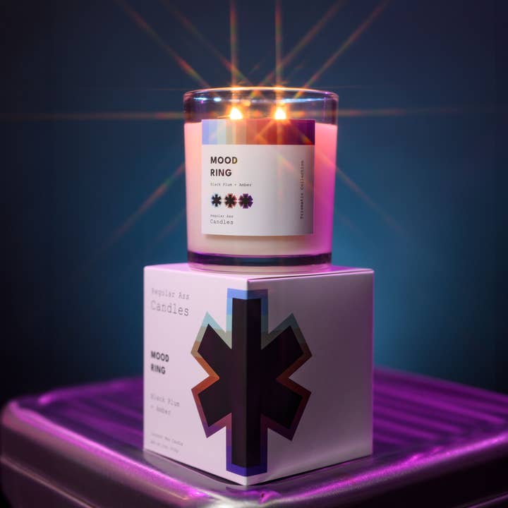 Regular Ass Candles - Wholesale Jar/Filled Candle - Mood Ring, Black Plum + Amber 11oz Luxury Candle1