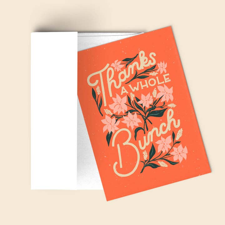 Vintage Botanisk Takkort - Tak en hel flok for engroshandel hos Liz Kohler Brown