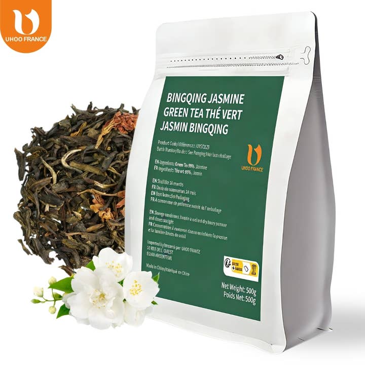 Premium jasmingrøn te Bingqing 500 g (i løs vægt) for engroshandel hos UHOO FRANCE