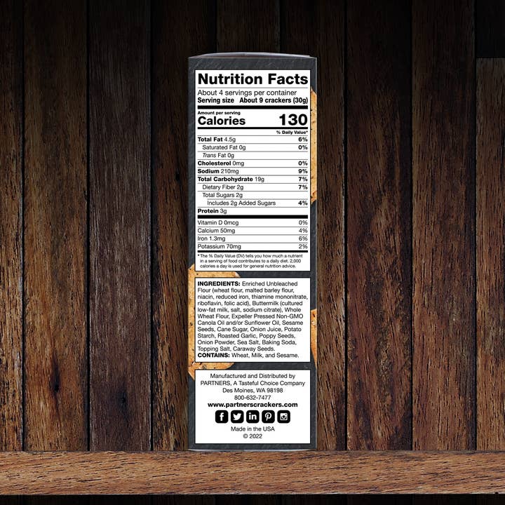 Partners Crackers - Wholesale Crackers - Everything & More Snack Crackers