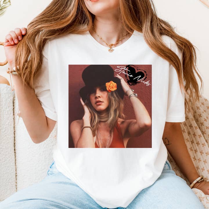 Stevie Nicks Graphic Tee #804 for wholesale by Urban Edge Co.