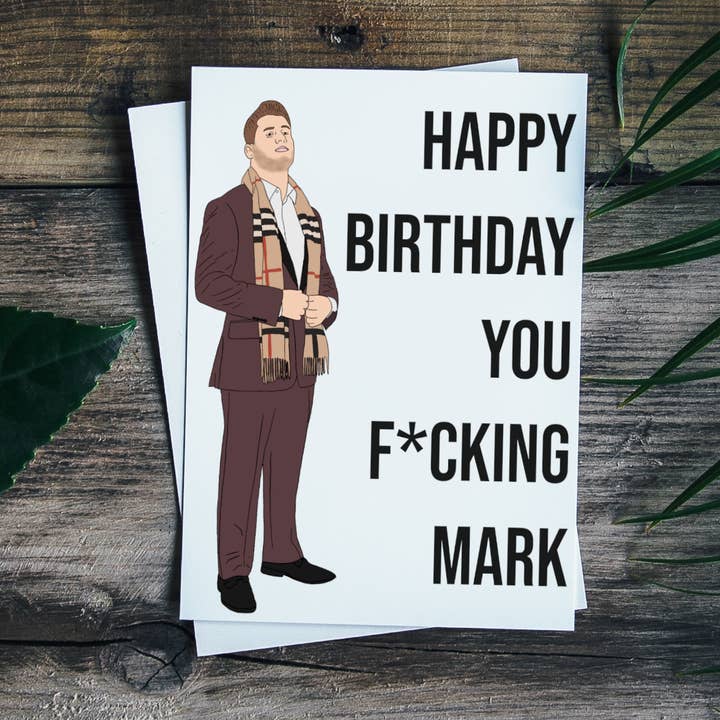Cartão de Cumprimentos MJF "F'n Mark" por atacado de Geeked Out Greetings