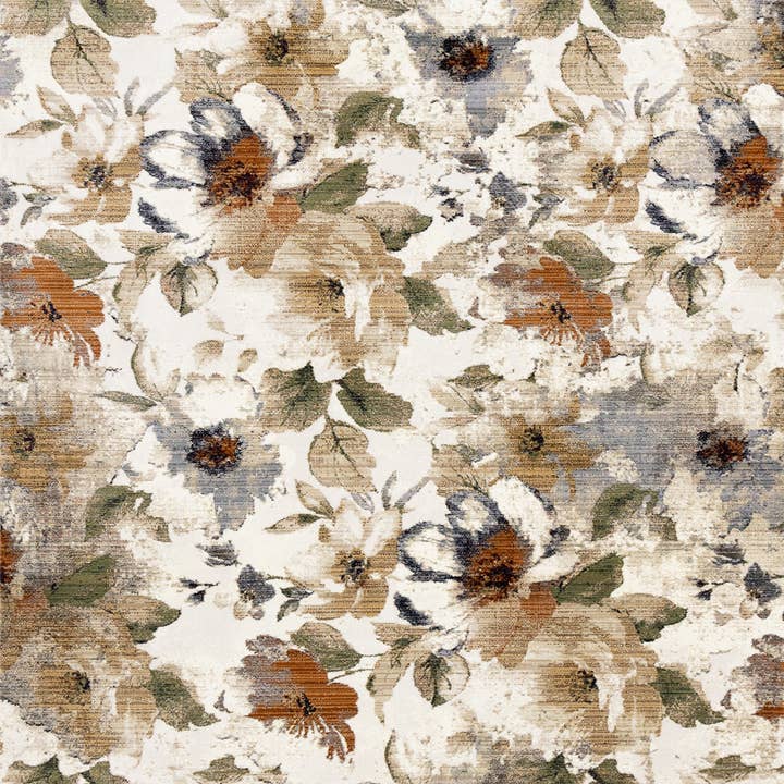 5' X 8' Kräm Beige Och Grön Blommig Matta för wholesale av HomeRoots