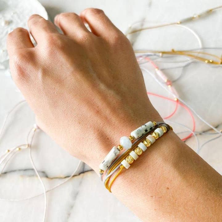 Pulseira Universal Bliss Amazonite por atacado de Bonjouk Studio