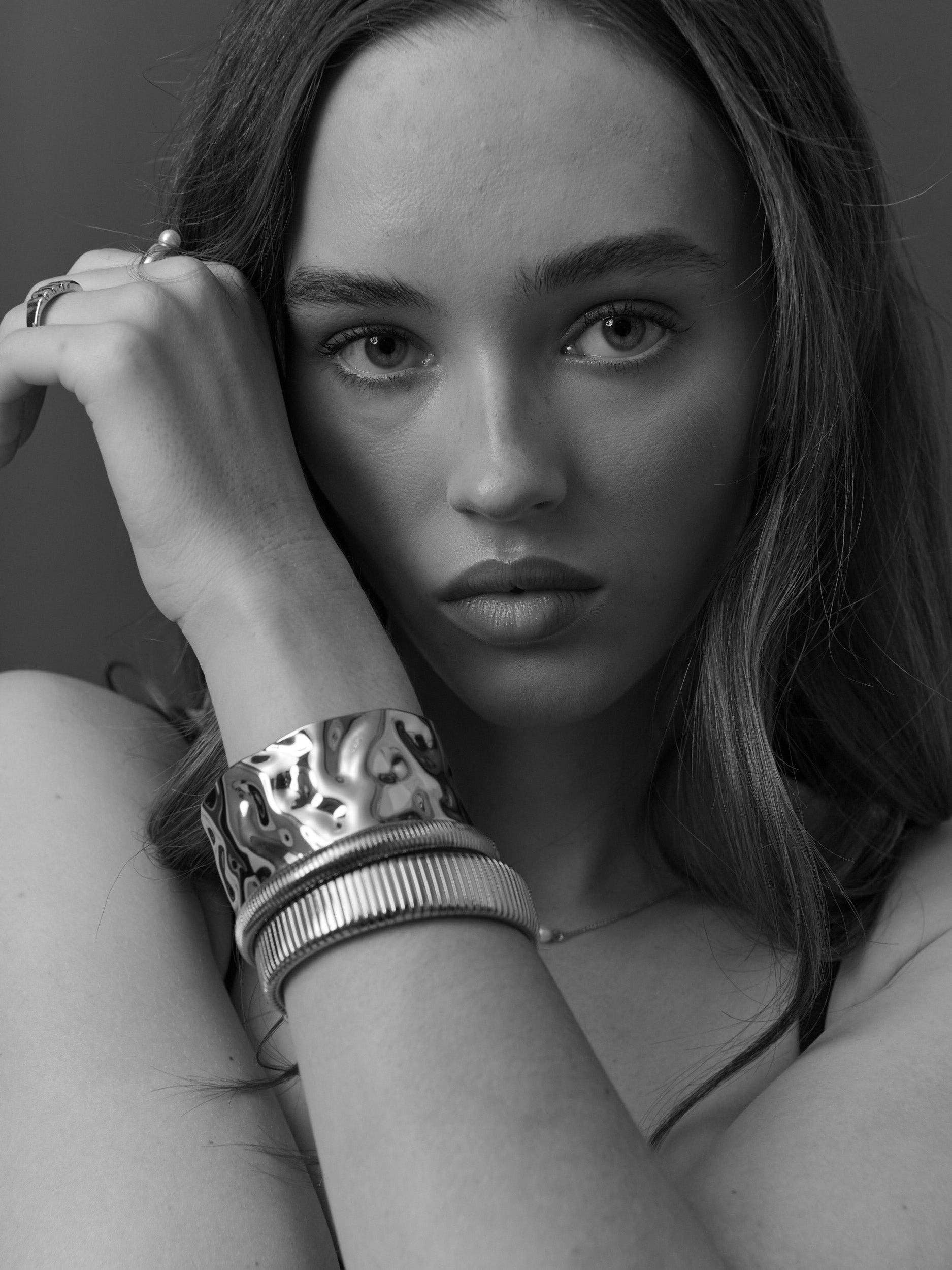 Angels Whisper Accessories - Venta al por mayor Brazalete - Brazalete Magnético de Serpiente en Plata2