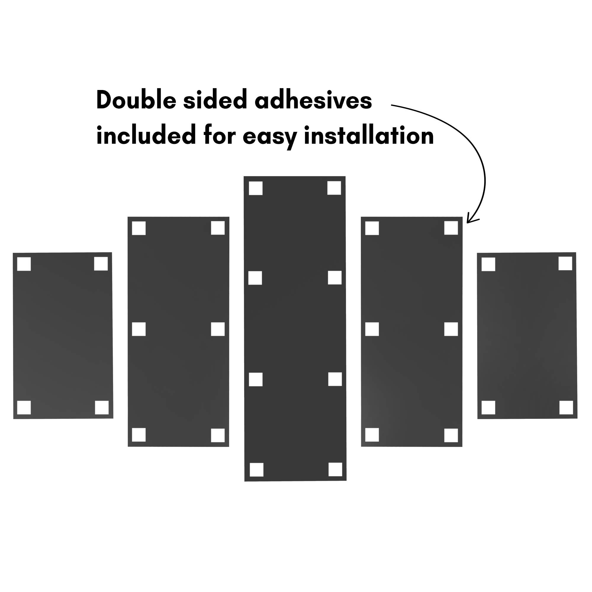 Americanflat - Wholesale Wall Mirror - Peel and Stick Mirror Tiles, Art Deco 5 Pieces4