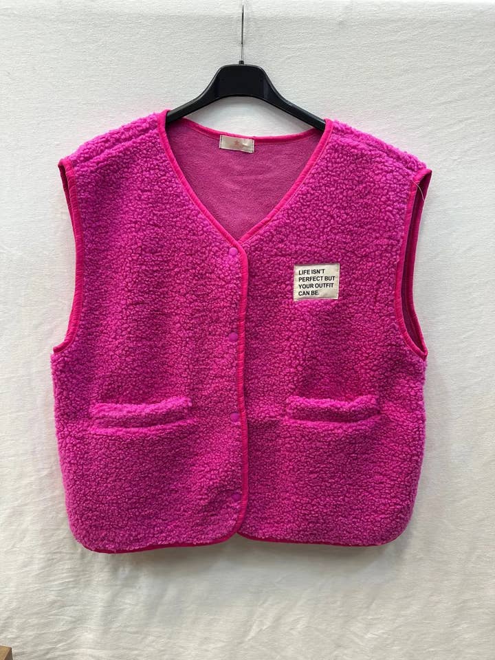 Mimi & Gogo - Wholesale Vest - Dames - Moumoute Vest Met Embleem @3418_GiEcussonMoumoute19