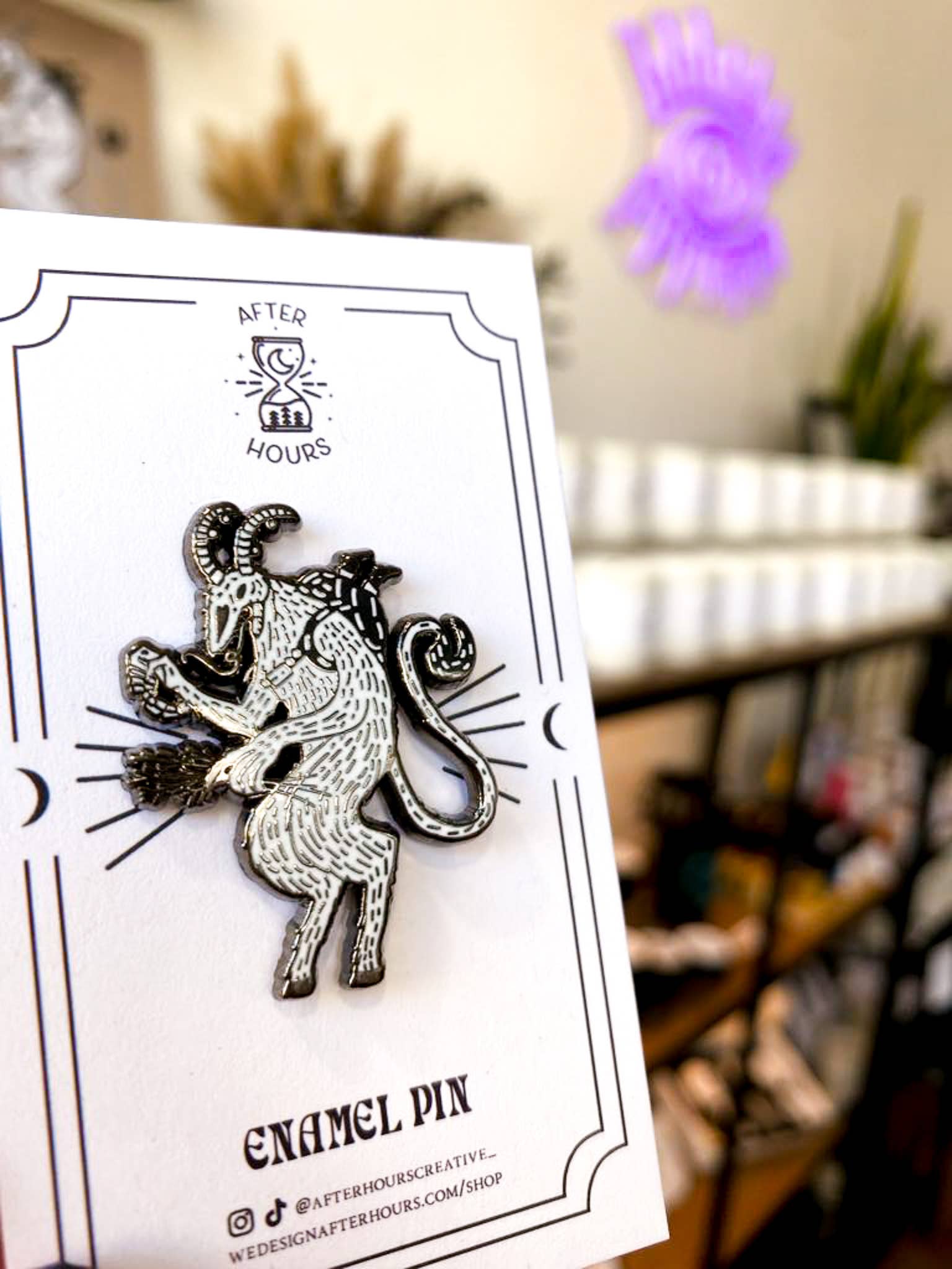After Hours Creative - Wholesale Lapel Pin/Button - Krampus Hard Enamel Pin 3