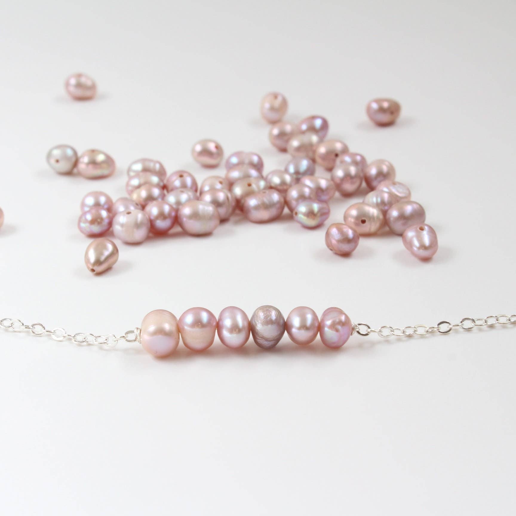 iBijoux - Wholesale Beaded Bracelet - Freshwater Lilac Pearl Bracelet (1S13)5