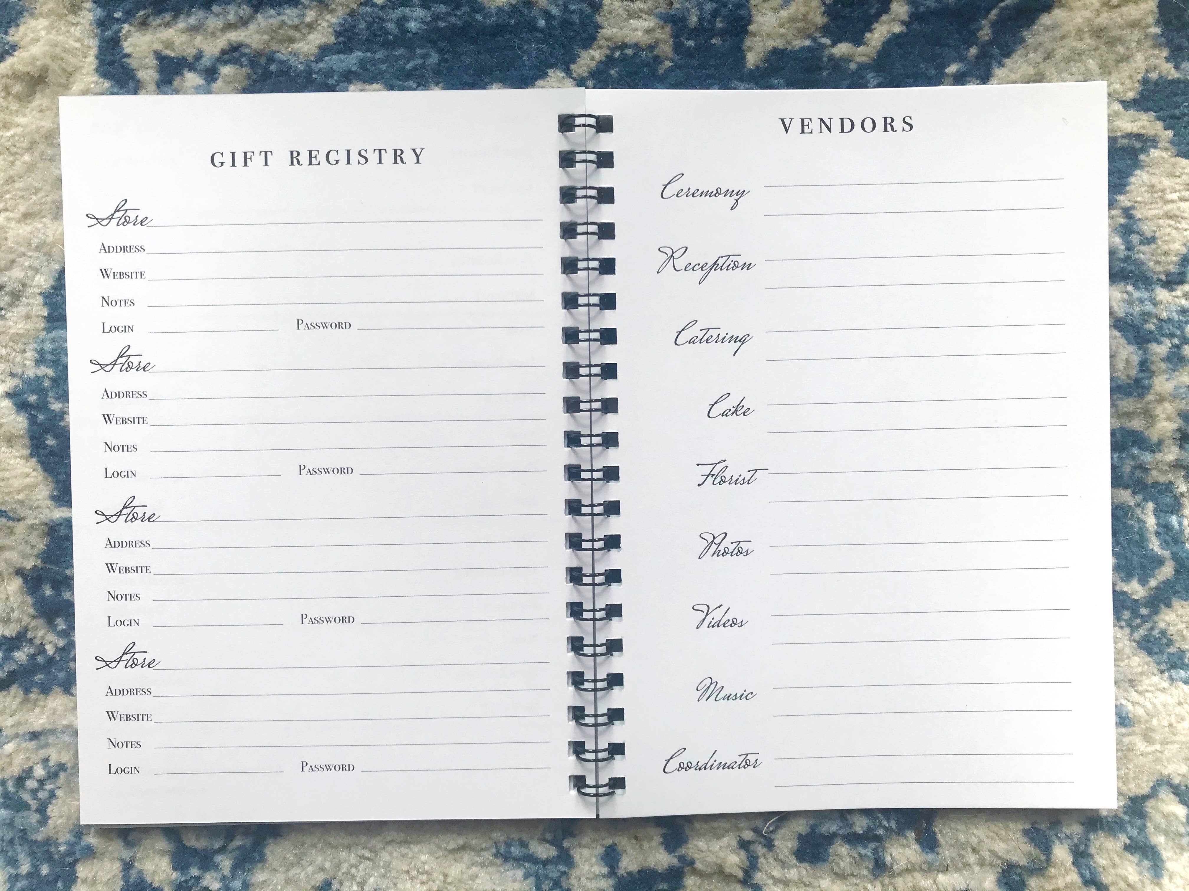 Winnefred Austin - Wholesale Journal/Diary - Little Blue Wedding Journal2