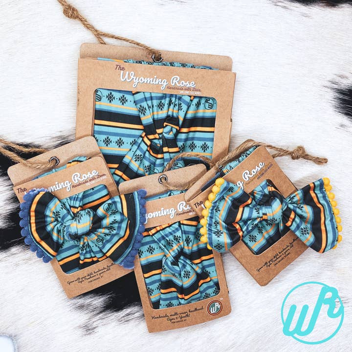 90's Western Stripe Headband for wholesale by The Wyoming Rose