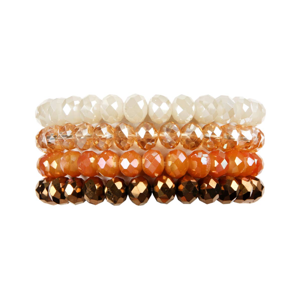 MYS Wholesale Inc - Vente Parures de bijoux - Bracelet extensible en perles de cristal à quatre lignes31