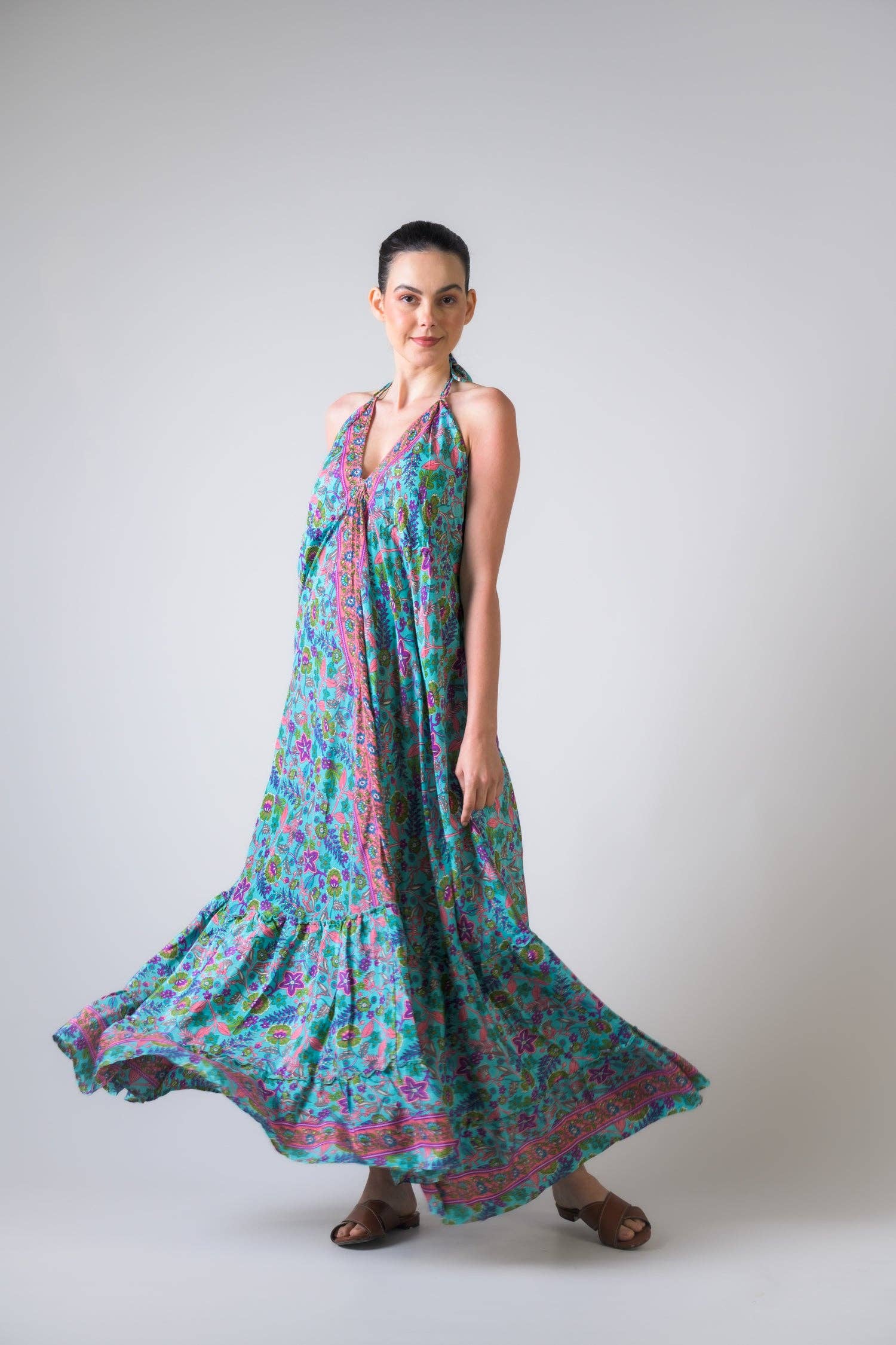 Assorted Rhea Patterned Halter Dress for wholesale on Faire1