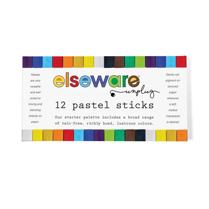 elseware unplug / eco-kids - Wholesale Crayons - Kids & Baby - Pastel Sticks - Talc-Free Pastels - 12 Non-Toxic Colors1