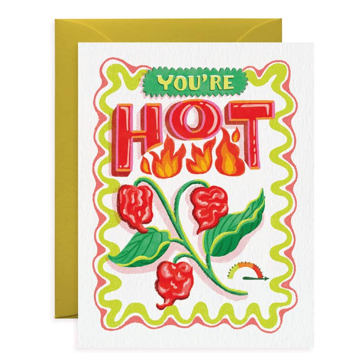 Carolina Reaper Hot Pepper | Love Card | Food | Valentine for wholesale by O.O.M.F. Creative
