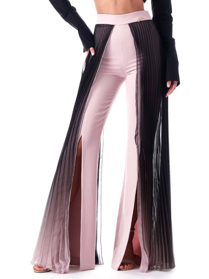 ANTONIA NAE LONDON - Vente Pantalon – femme - Pantalon avec mousseline plissée sur les côtés14