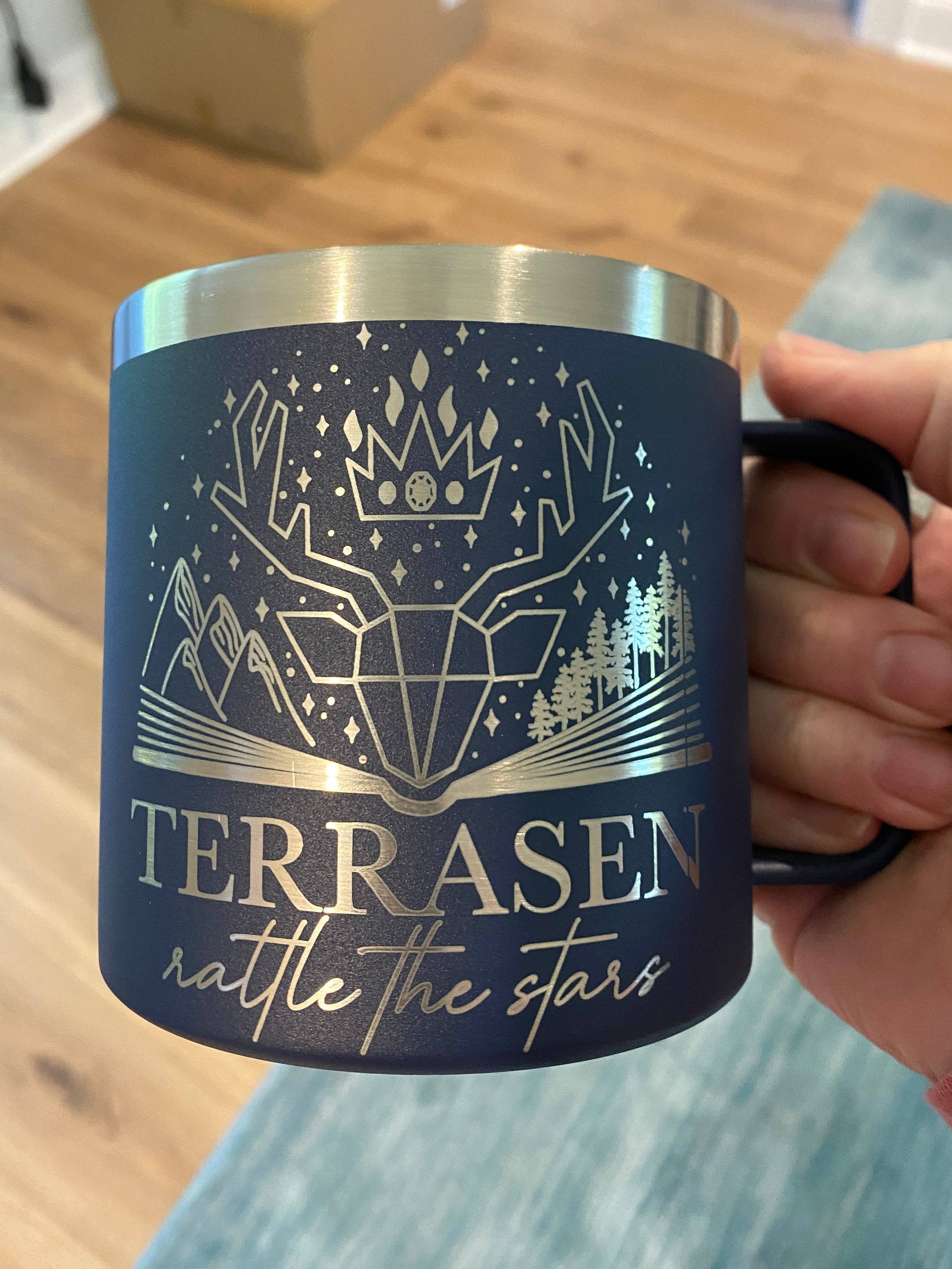 zoo&roo - Wholesale Insulated Mug/Tumbler - Terrasen engraved mug | Throne of Glass officially licensed4