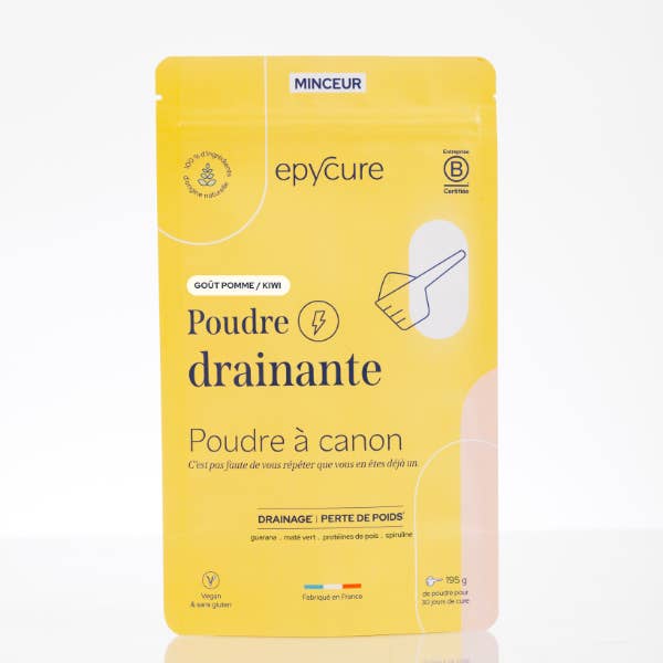 DRAINING POWDER Apple/Kiwi flavor - 1 MONTH - 6.5g/day for wholesale by Epycure