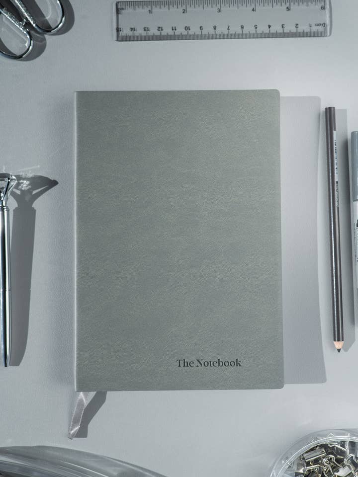 The Notebook - Pewter for wholesale by The Squared Paper Co