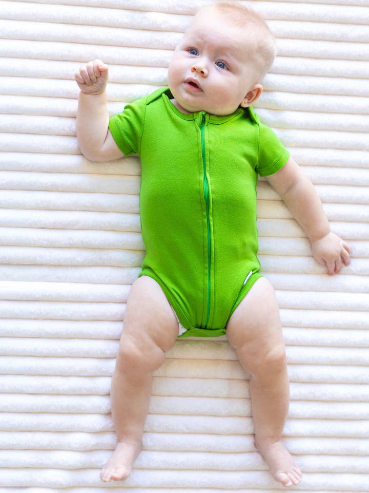 Forest Zipper Bodysuit in Forest, Newborn for wholesale on Faire
