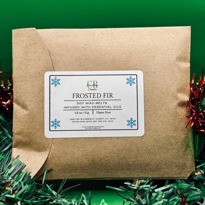 Cire de sapin dépoli fondante pour la vente par Coco Bean Candles