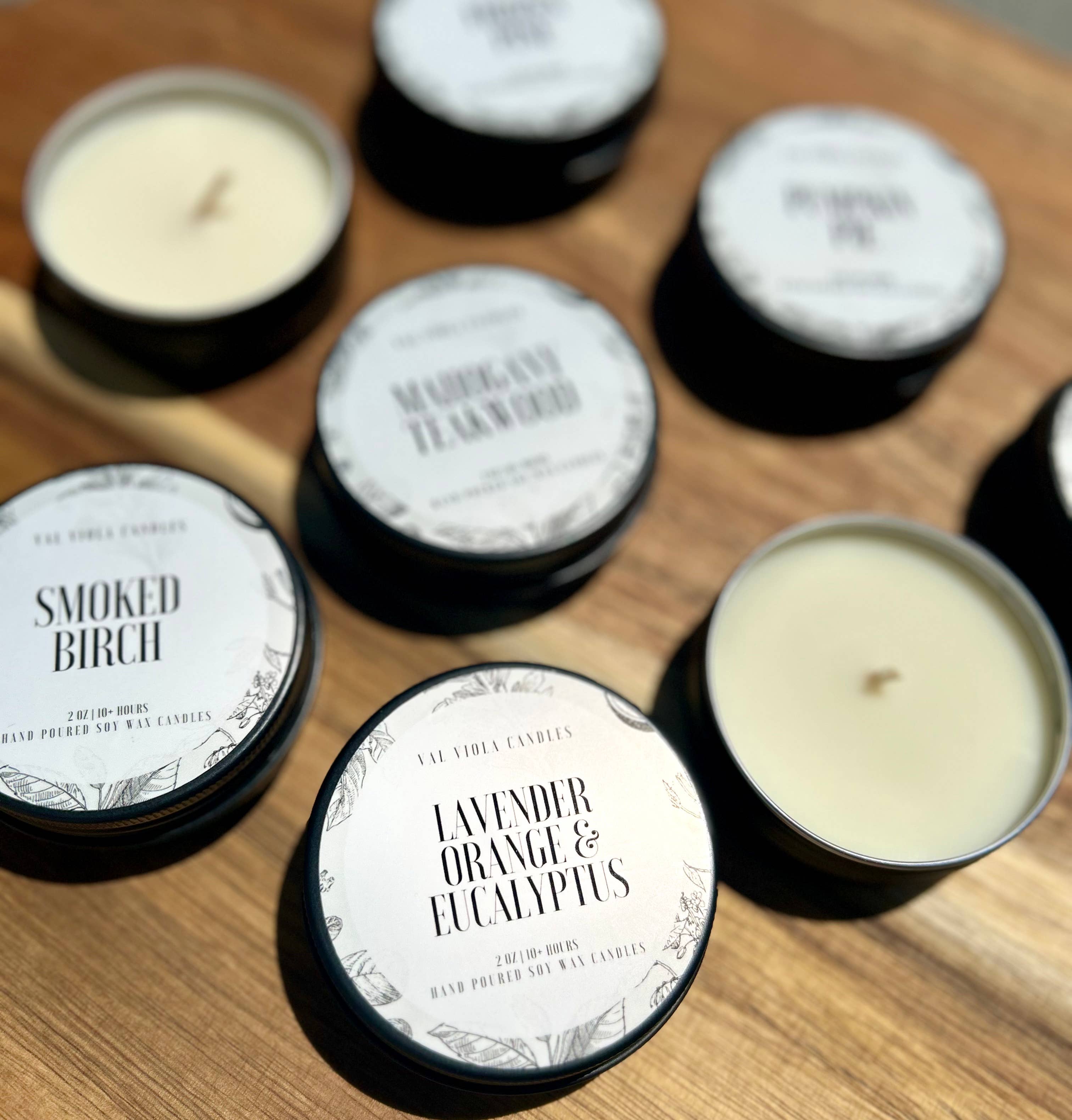 Val Viola Candles - Wholesale Travel Candles - Travel Tin Soy Candle – 2 oz | Mini Aromatherapy Candle3