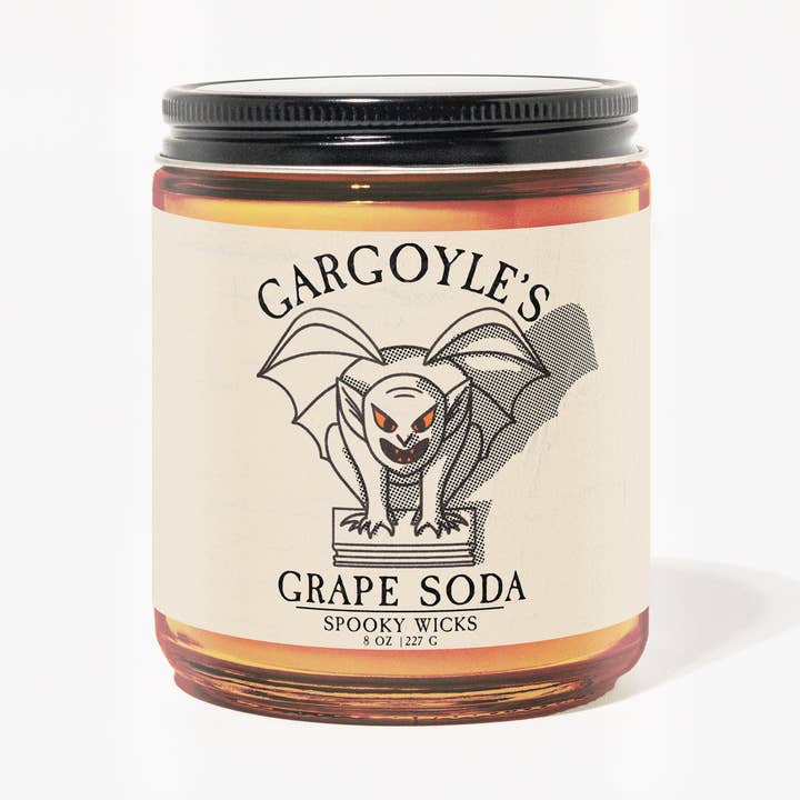 Vela de refresco Gargoyle's Grape para venta al por mayor de Spooky Wicks