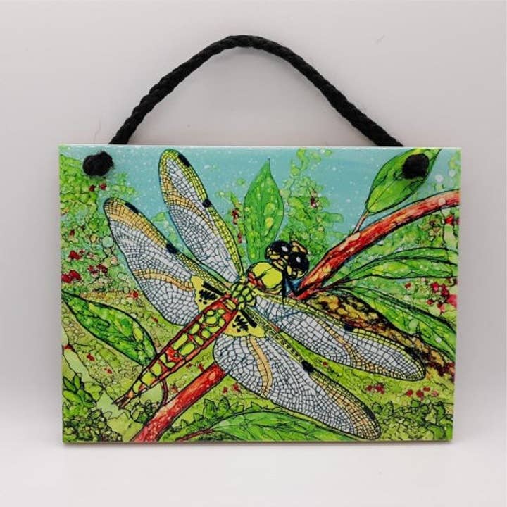 Dragonfly Visit keramische tegels voor wholesale door Florida Vibes Art / Mungo Key Designs