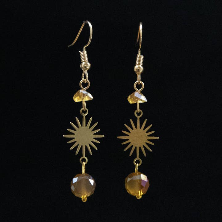 Golden Sun Earrings for wholesale by JAC Jewelry Designs