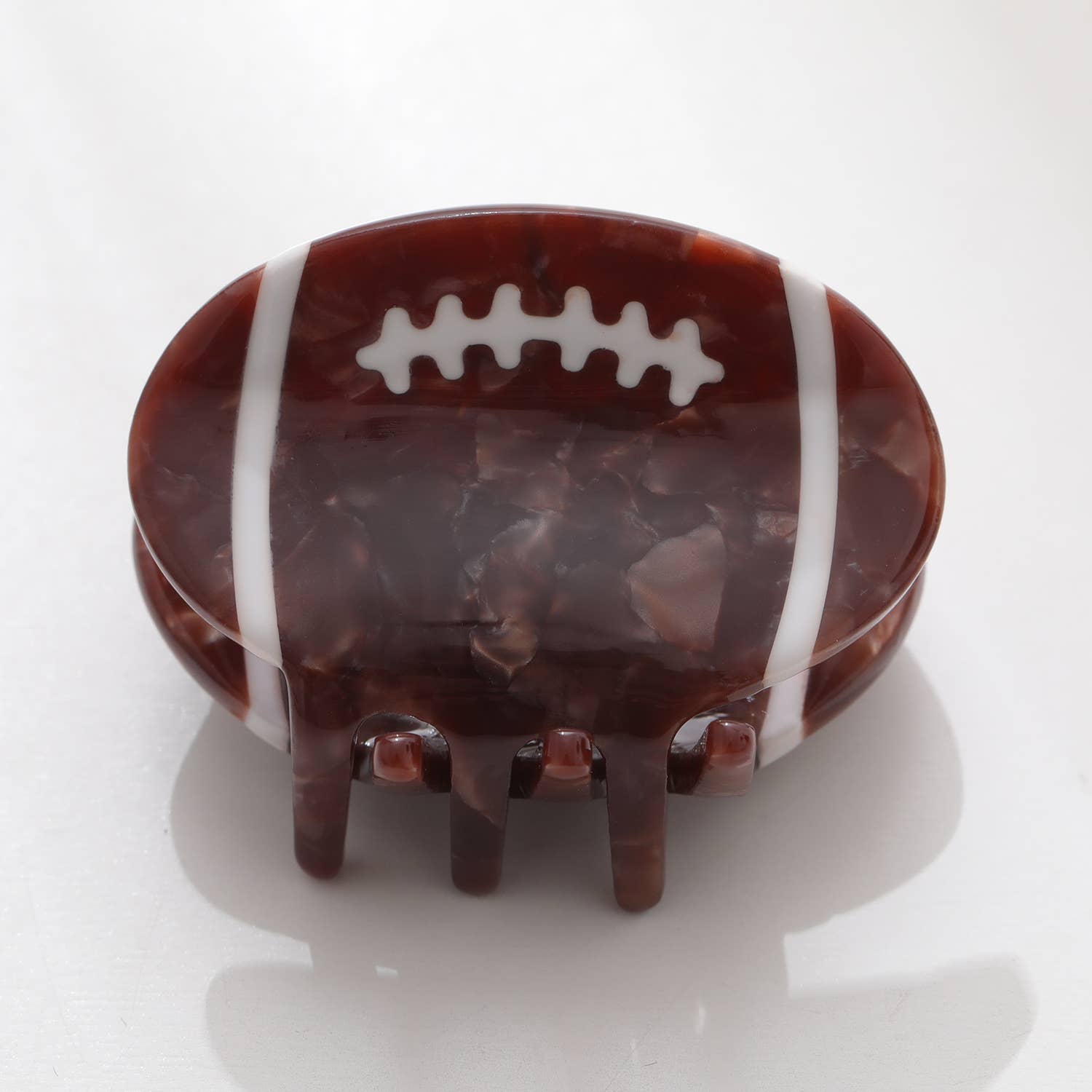 Adorro - Wholesale Hair Clip - Women's - Mini Football Claw Clip1