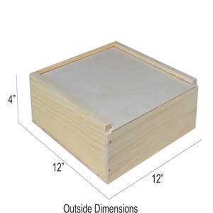 12ct Woodpeckers Crafts, DIY Unfinished Wood 6 Treasure Chest, Pack of 12 Natural