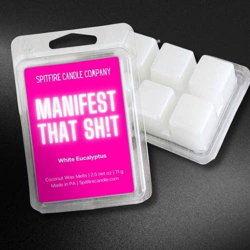 Manifesto Que Sh! t | Cera Perfumada de Eucalipto Branco | Cera de Coco por atacado de Spitfire Candle Company