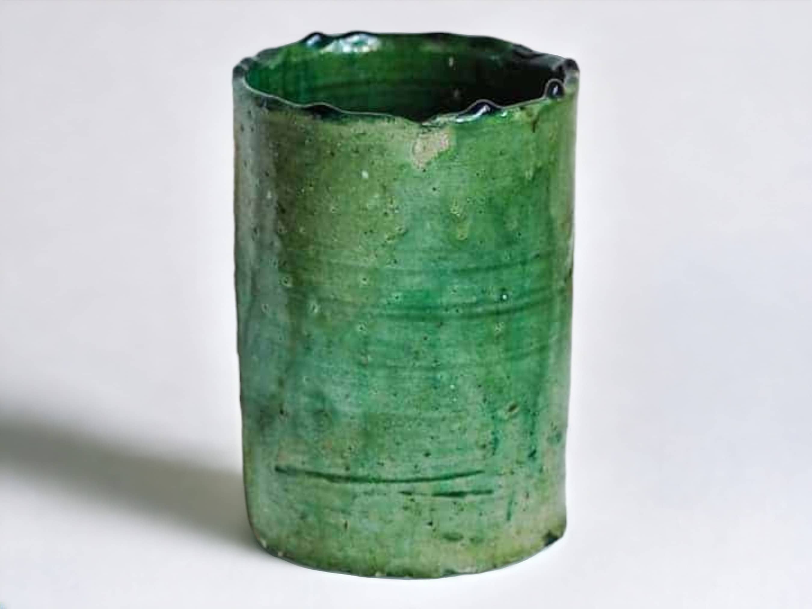 Moroccantastics - Wholesale Plant Pot - Handmade Tamegroute Green Planter Pot – Moroccan Ceramic Pottery for Indoor & Outdoor Plants2