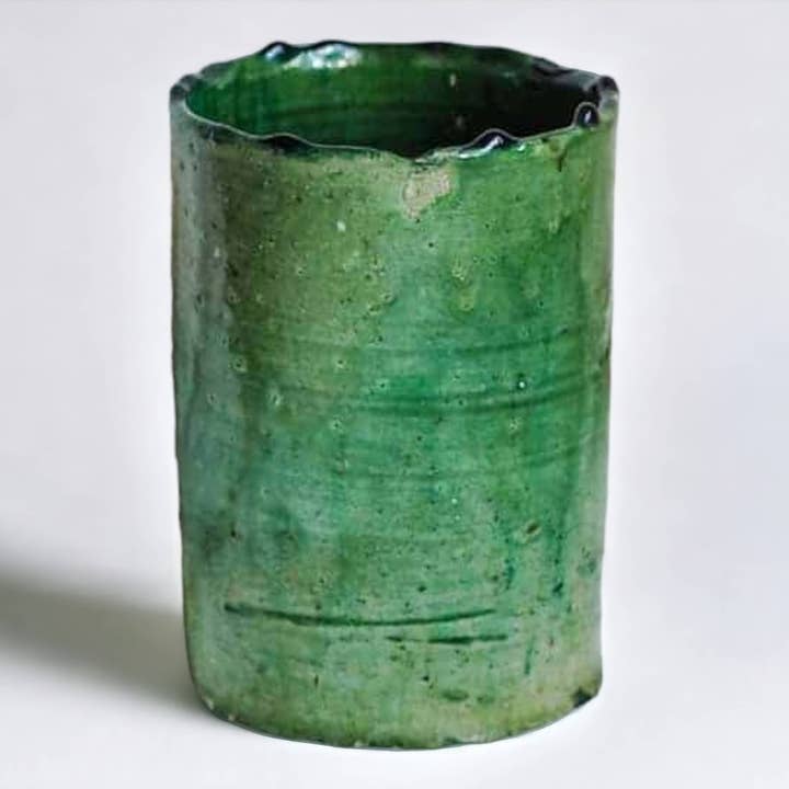 Moroccantastics - Wholesale Plant Pot - Handmade Tamegroute Green Planter Pot – Moroccan Ceramic Pottery for Indoor & Outdoor Plants2