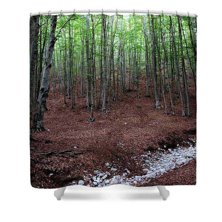 'STIEN I SKOVEN' BADEFORHÆNG for engroshandel hos sorayadapuzzostore