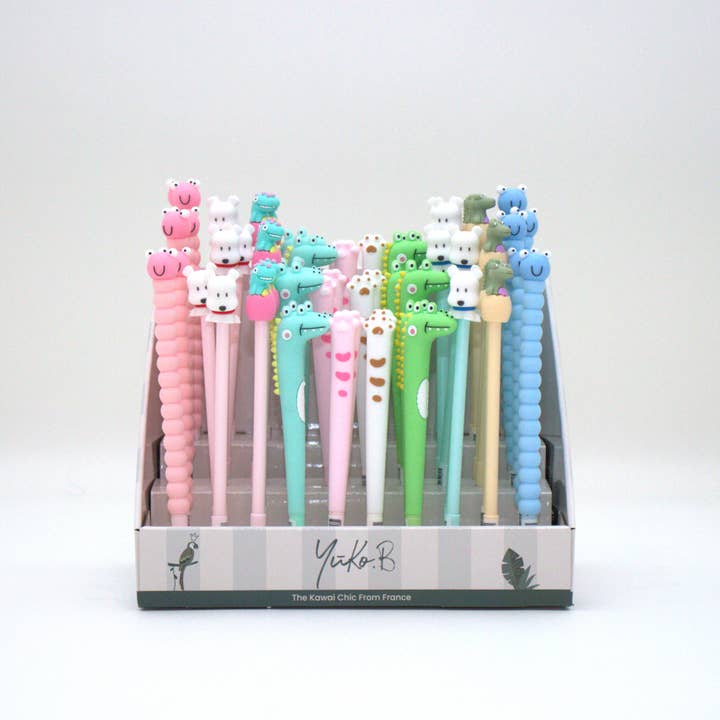 Yuko B - Wholesale Pen - Display of 60 Funny Novelty Pens - for boys & girls!1
