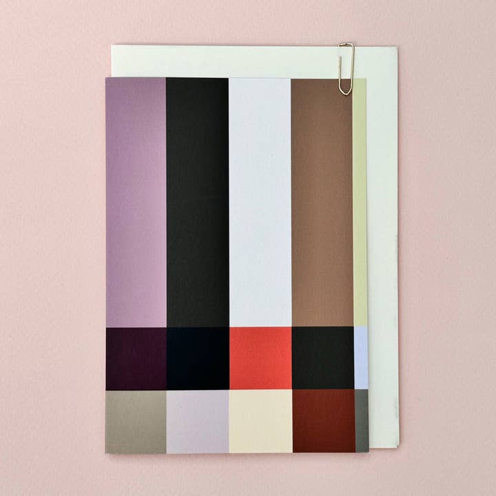 Colour Blocked Art Card for wholesale by Pavilion
