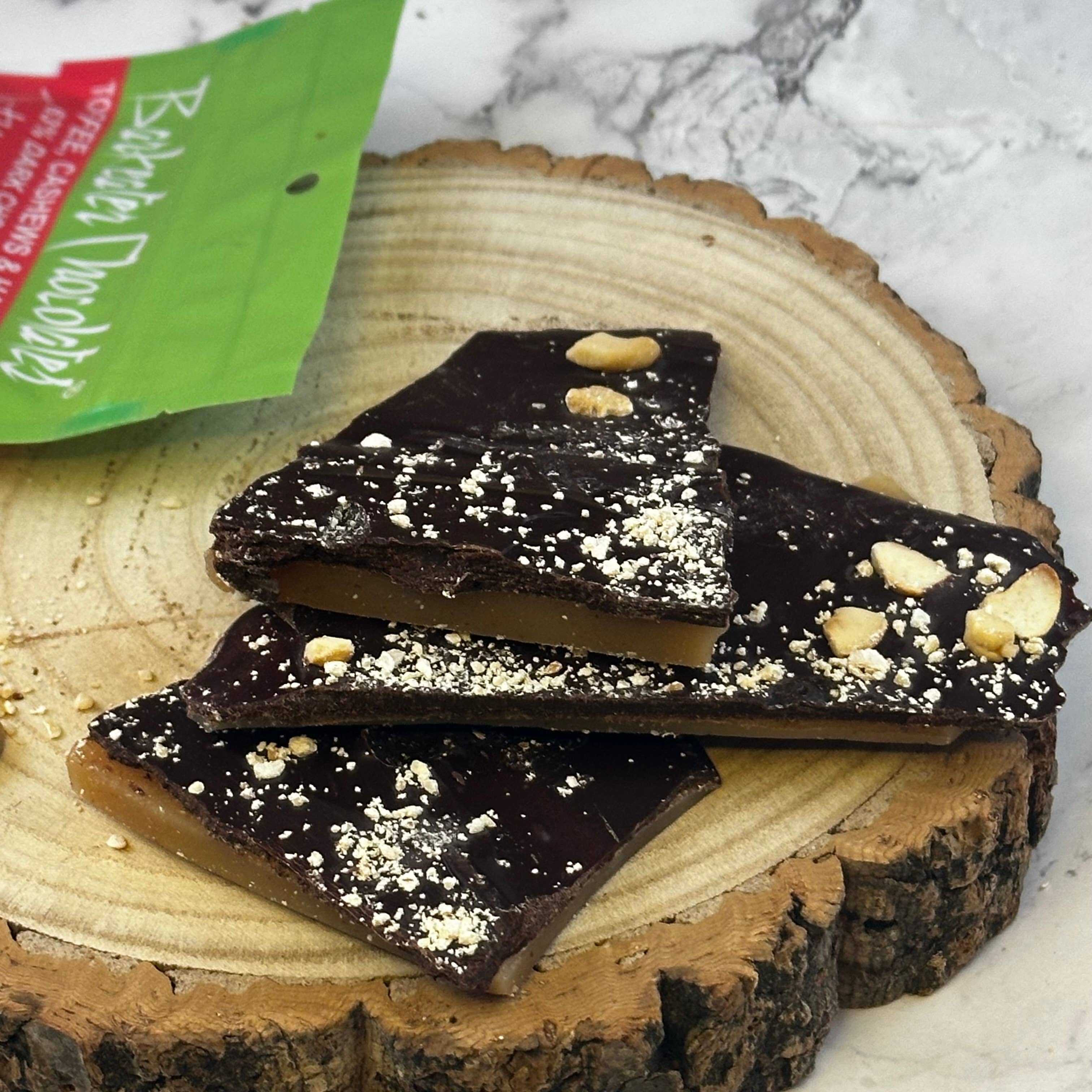 Barkeater Chocolates - Wholesale Toffee - Totally Toffee Bark with Toffee, Cashews & Hazelnuts2