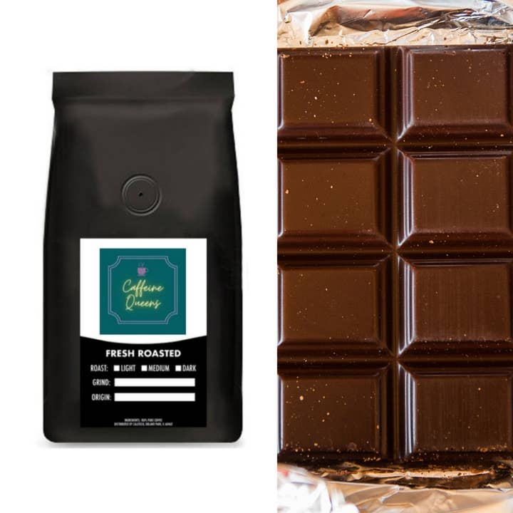 Chocolate Hazelnut Coffee for wholesale by Caffeine-Queens LLC