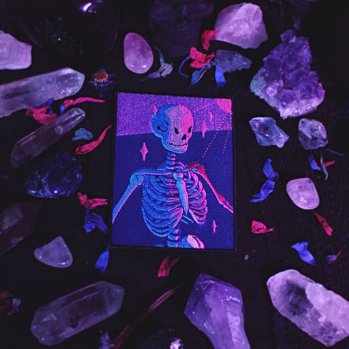GRRRL Spells - Wholesale Patch - Bisexual Lighting Skeleton Patch