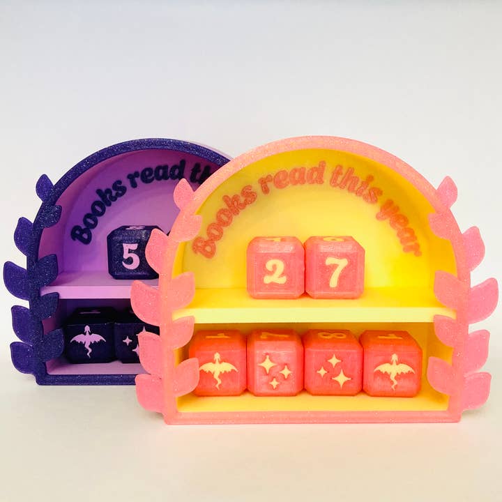 Suivi de livres feuillus imprimé en 3D Livres lus cette année pour la vente par Chapter & Ink