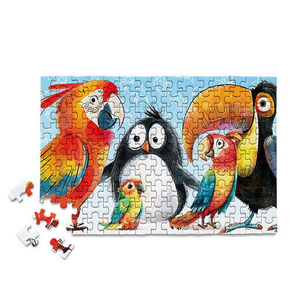 Micro Puzzles - Wholesale Puzzle - Adult - Odd Bird Out - Penguin Tropical Birds Zoo Puzzle Gift Budgie